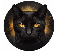 6X 18X18 Autoaufkleber Schwarze Katze Aufkleber Transparent