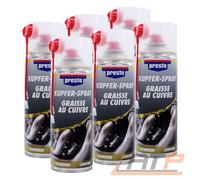6x 400ml KUPFERSPRAY KUPFERFETT SPRÜHKUPFERFETT KORROSIONSSCHUTZ SCHMIERMITTEL