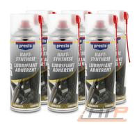 6x 400ml PRESTO HAFTSYNTHESE HAFTFETT FETTSPRAY SPRÜHFETT KORROSIONSSCHUTZ