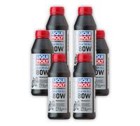 6x 500ml LIQUI MOLY 1617 Getriebeöl Motorbike Gear Oil (GL4) 80W