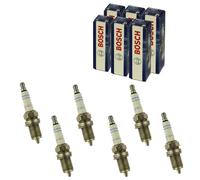 6x BOSCH Zündkerze passend für Renault Twingo 1 1.2 D7F700 VW Golf 4 1.6 AKL AEH