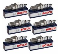 6x BOSCH Zündkerze Super 4 für VW Golf I Cabriolet 155 1.8 BMW 3er E30 320i