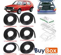 6x Dichtungsatz Türen + Heckklappe + Schiebedach für VW Golf Jetta 2 (1983-1991)