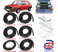 6x Dichtungssatz Türen + Heckklappe + Schiebedach für VW Golf Jetta 2 191867365C