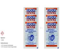 6x g Original LIQUI MOLY Bremsen-Anti-Quietsch-Paste Kissen Kunststoff