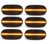 6x LED Seitenmarkierungsleuchten Schwarz passend für Mercedes Spinter W906 06-13