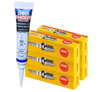 6x NGK 2227 Zündkerzen + LIQUI MOLY Fett für