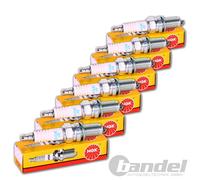 6x NGK ZÜNDKERZE BKR5EQUPA 3566 6 Zylinder-Motoren KOMPLETT-SET