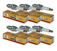 6X Original NGK Zündkerzen 6437 Typ BKUR6ET für Fiat Lancia Seat VW Zünd Kerze