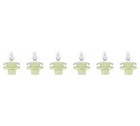 6x OSRAM ORIGINAL BX8.4d 12 V/2 W blassgrün