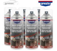 6x presto Inox Korrosionsschutz Sray Schweisspunkt Versiegelung 400ml