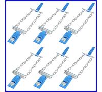 6x Schneekette Anfahrhilfe Massive Reifenkette Spikes Schnee Eis Reifen PKW Auto