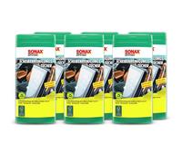 6x SONAX SCHEIBENREINIGUNGSTÜCHER BOX SCHEIBEN REINIGUNGSTÜCHER JE 25 STÜCK