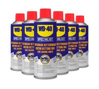 6x WD-40 Kettenwachs Specialist Motorbike Serie 400ml, Kette Spray Fett Motorrad