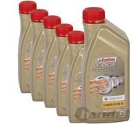6x1L Castrol Edge Professional Longlife III 5W-30 für ACEA C3 VW 504 00/507 00