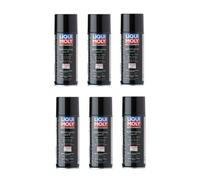 6XKettenspray LIQUI MOLY 1591 Motorbike Kettenspray weiß Spezialfett Dose 400 ml