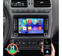 7" 2+32G Autoradio Android 14 Carplay GPS Navi 2 DIN Für VW GOLF 5 6 Passat Polo