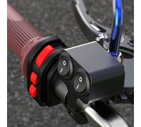 7/8" 22mm Aluminium Lenkerschalter 12V Doppelt Motorrad Wippschalter Roller Quad