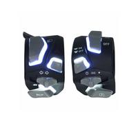 7/8 Zoll 22 mm Universal-Motorrad-Lenkerschalter Scheinwerfer Warnung Blinker Blinklicht Signal Hupe Startknopf mit Led C
