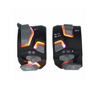 7/8 Zoll 22 mm Universal-Motorrad-Lenkerschalter Scheinwerfer Warnung Blinker Blinklicht Signal Hupe Startknopf mit Led B