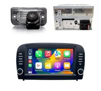 7" Android Auto GPS Radio Navigator Carplay Replacement for Mercedes-Benz SL R129 R230 SL55AMG SL63AMG SL65AMG SL280 SL300 SL350 SL500 SL600 2001/09-2012/12+Rückfahrkamera