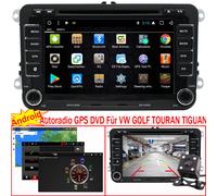 7"Android Autoradio Navi GPS RDS DVD USB BT Für VW Touran Caddy Polo Passat Golf