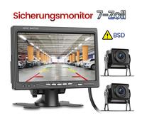2 x Kabellose Rückfahrkamera + Funk Monitor Rückfahrsystem Drahtlos LKW 12V 24V