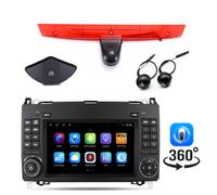 7"Navi Autoradio GPS+Rückfahrkamera 360° Panoramic Für Mercedes-Benz Vito Kasten