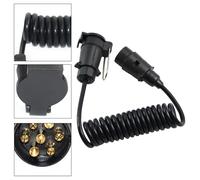 7 Pin Anhänger Verlängerung Kabel Stecker Buchse Draht für Auto Traktor Boot