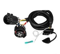 7 Pin auf 4 Pin Anhänger Kabelbaum mit Reverse Wire USCAR Adapter für LKW Heckklappe Lichtleiste Kompatibel mit, Schwarz