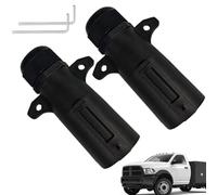 7-Poliger Anhängerstecker, 2er-Set Lichtkabelbaum, Adapter Ersatzteile für Rückfahr- und Blinklichter für LKW, Boote, Wohnwagen und Abschleppen