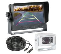 VSG24 Rückfahrkamera 7" Transporter-Set Transit inkl. Kamera, Monitor, Kabel - Wasserdicht Nachtsicht 12V-24V Robustes Rückfahrsystem für Auto Wohnwagen LKW Anhänger Wohnmobile Einparkhilfe