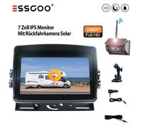 7 Zoll DVR Touch Monitor Wiederaufladbare Mit Wireless IP69 Rückfahrkamera Solar