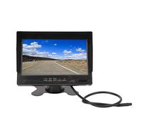 7-Zoll IPS Rückfahrmonitor-Set für LKW Anhänger Wohnmobil | 1280x600 TFT-LCD Monitor mit Sonnenblende, 180 Grad verstellbare Halterung, 9-35V für LKW Wohnmobil