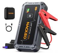 7000A Starthilfe Powerbank für PKW, 12V Batterie Booster (bis zu Allen Benzinmotoren und 10L Diesel), Starter Powerbank mit Starthilfekabel & LED Taschenlampe, Auto Starthilfe für SUV, LKW, Motorrad