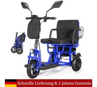 700W Faltbar 3-Rad Mobilitäts Roller Senioren Elektromobil 32km 48V/10Ah 25km/h