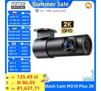70mai Dash Cam M310 Plus 2K 1440P 143 ° FOV F1.55 Intelligente Sprachsteuerung 24H Parküberwachung Nachtsicht 70mai M310 Plus 2K Auto-DVR