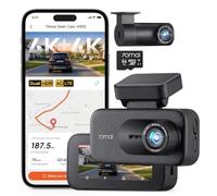 70mai Dashcam A900 4K+4K, Dashcam Auto Vorne Hinten mit Dual HDR, WiFi 6 | Dual 4K HDR, Parküberwachung, 4G LTE, Wifi 6 25MB/s, Notfallaufnahme, Superkondensator, Sprachsteuerung, mit 64GB SD-Karte