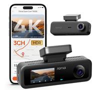 70mai T800E 4K Dashcam Auto 3-Kanal, 4K+1080P+1080P Vorne Hinten Innen 3 Channel Autokamera mit HDR F1.55, IR Nachtsicht, Parküberwachung 24H, G-Sensor, Superkondensator (Enthält Keine Micro-SD-Karte)