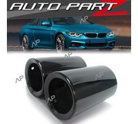 70mm Schwarz Auspuffblenden Endrohre für BMW 1er F20 F21 2er F22 F23 3er F30 F31