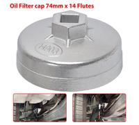 74 mm x14 Ölfilterschlüssel Ölfilterkappe für VW Porsche Mercedes BMW AUDI Opel