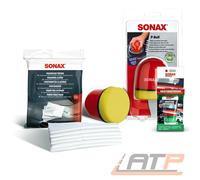 75ml SONAX KRATZERENTFERNER KUNSTSTOFF NANOPRO+ POLIERVLIESTÜCHER+ P-BALL SET