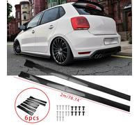 78.7"/2m Carbon Optik Sideskirts Schweller Seitenschweller für VW Polo GTI 6R