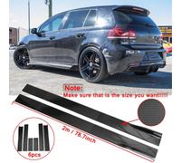 78.7" Seitenschweller Schweller Sideskirts Carbon Optik für VW Golf VI 6 R R20