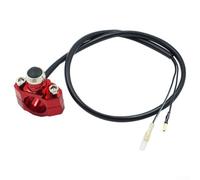 78 Zoll Motorrad Lenker Nebelscheinwerfer Schalter mit ON OFF Taste für Lichter und Motorstart (Rot)