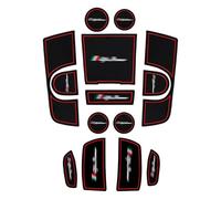 7ffeiLL Anti-Rutsch-Autotür Kissen für Alfa Romeo Giulia 2016-2019, Getränkehalter Matte, Dedicated Internes Zubehör