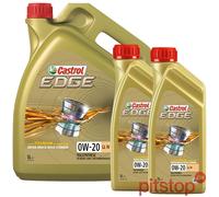 7L = 5L + 2x 1L CASTROL EDGE 0W-20 LL IV MOTORÖL VW 50800 50900 PORSCHE C20