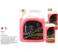 7L PEMCO Kühlerfrostschutz Antifreeze 912 rot -40°C KÜHLMITTEL G12