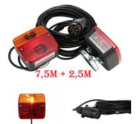 7m + 2,5m 7 polig Magnet verkabelt PKW Anhänger Beleuchtung Rücklicht Set 2STK