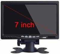 7''Monitor LCD Farb Rückfahrkamera TFT Display Bildschirm Set Bus LKW Für VW GPS
